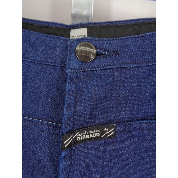 Marithe Francois Girbaud Vintage Jean Sz 6 Embroidered Wide Leg Y2K 90's Hip Hop - Picture 6 of 16